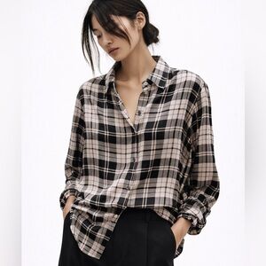 Équipement Femme Silk Checkered Blouse